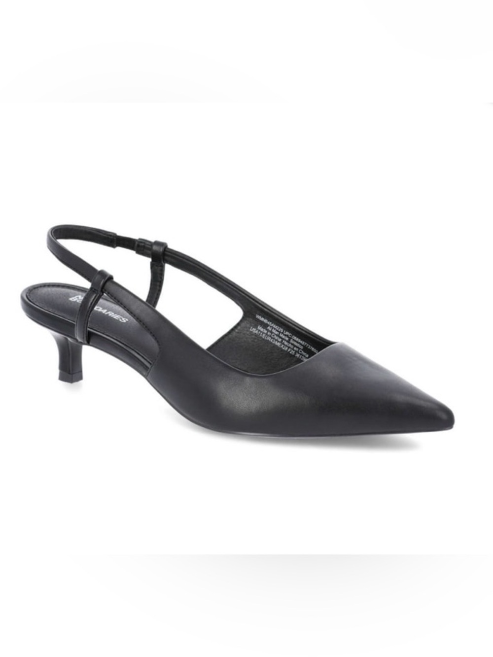 No Boundaries Faux Leather Slingback Kitten Heels,snake skin pattern Woman 11